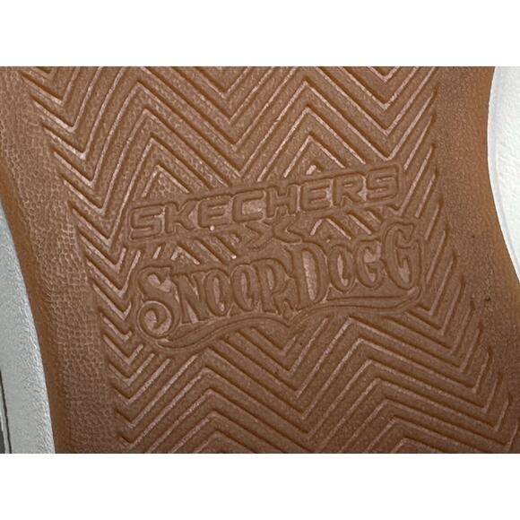 Skechers Snoop Dogg Sneaker Women 8.5 Pink White Leather Slip Ins Hands Free - Picture 10 of 10